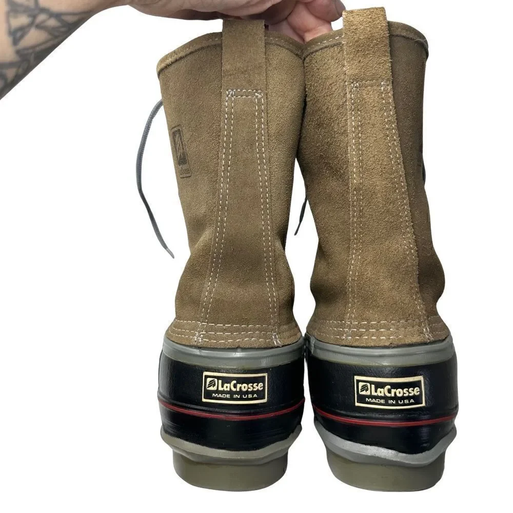LaCrosse Vintage Fiberglass Shank Snow Boots Size 7
